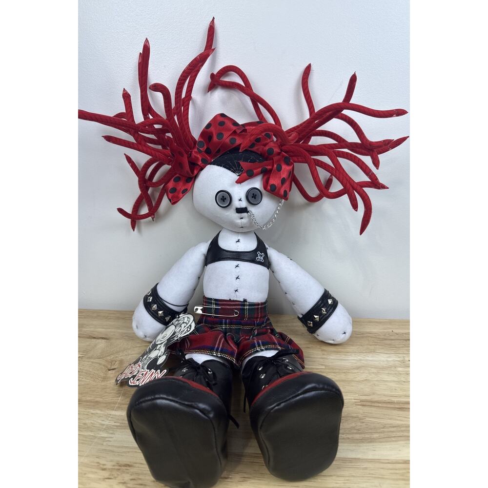 Jaded Jenny 18" Hot Topic Exclusive Goth Plush Doll 2002 Piercing NEW RARE